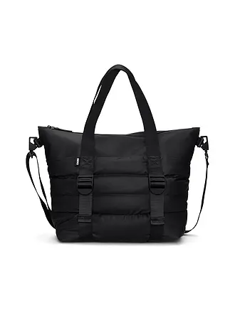 RAINS | Tasche - Henkeltasche PUFFER MIX TOTE BAG MINI W3 | schwarz